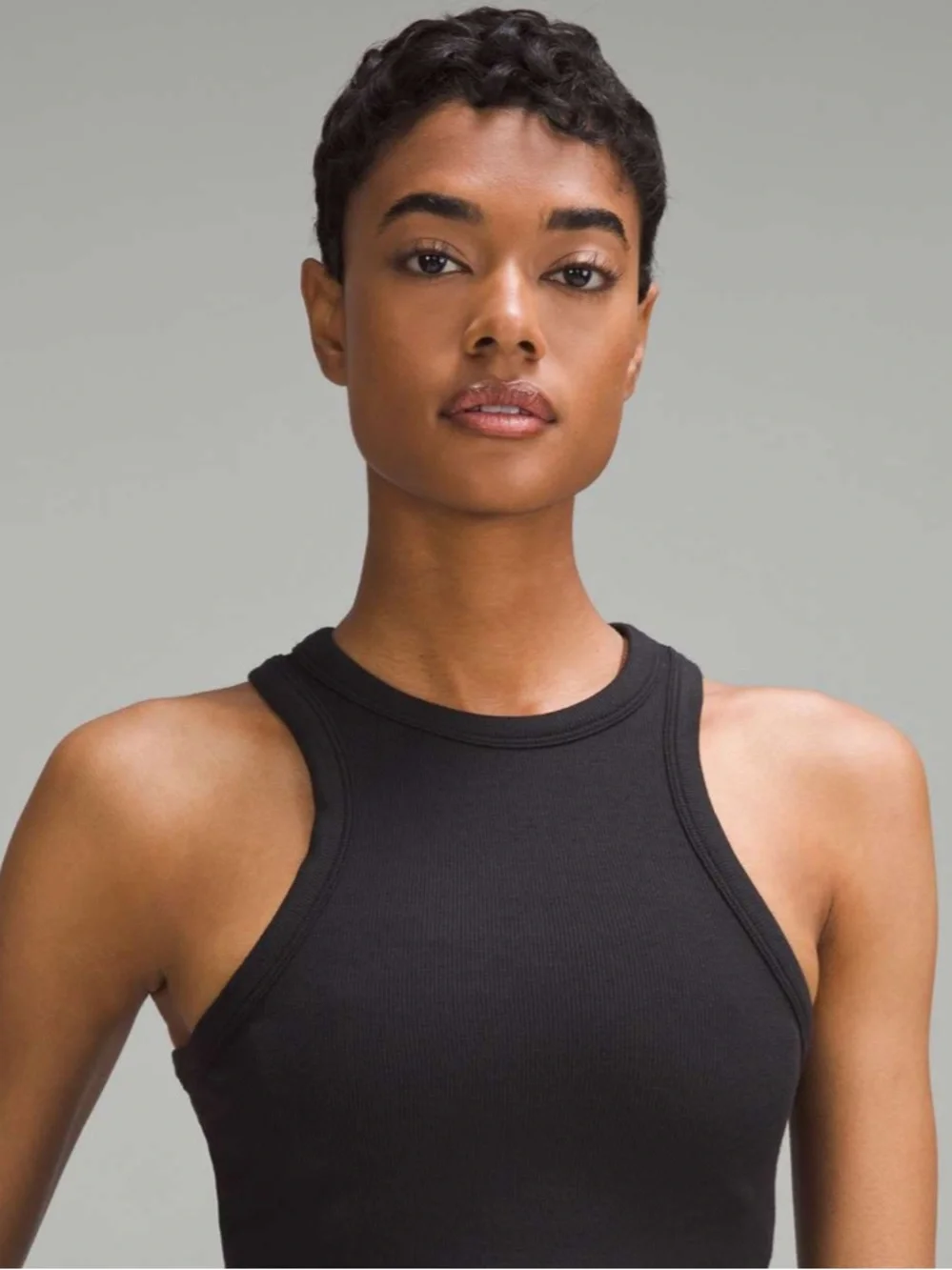 NWT Lululemon Hold Tight Cropped Tank Top Black